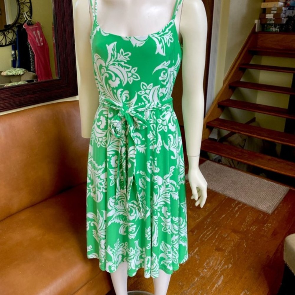 American Living💚by Ralph Lauren green&white dress